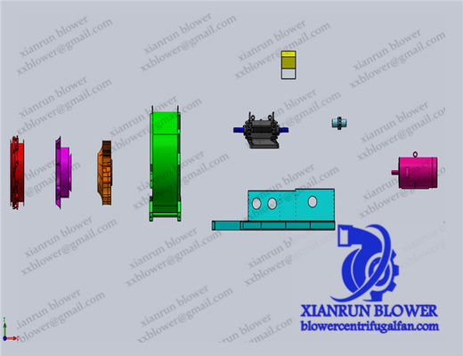 विशिष्ट औद्योगिक आवश्यकताओं के लिए अनुकूलन योग्य केन्द्रापसारक रेडियल प्रशंसक औद्योगिक प्रशंसक औद्योगिक पिछड़े झुकाव वाले प्रशंसक और ब्लोअर