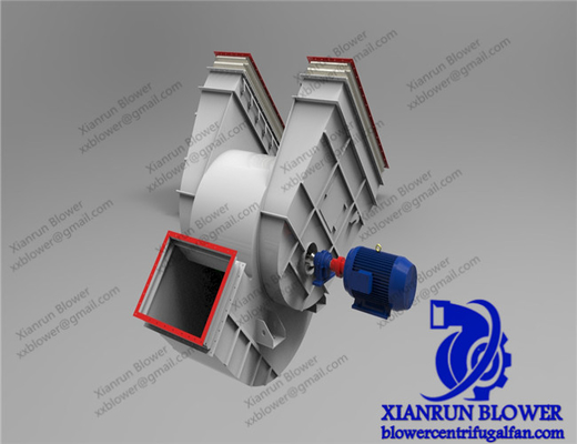 कम शोर डबल इनलेट केन्द्रापसारक फैन फॉरवर्ड घुमावदार 5KW-350KW